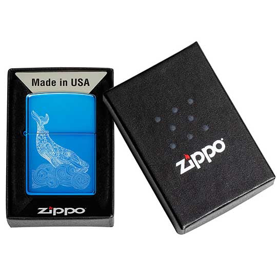 ZIPPO MODELO 20446 WHALE WAVE