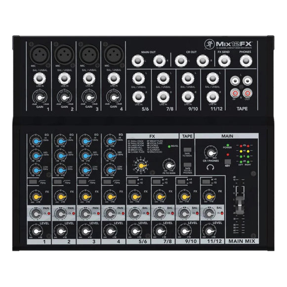 Mixer 12 Canales con Efectos Mix12FX Mackie