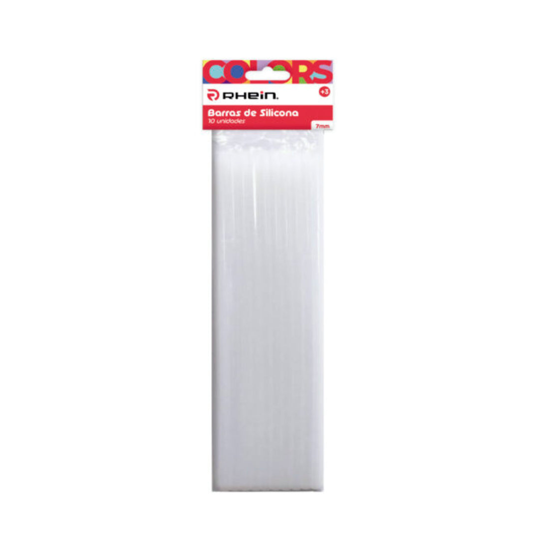 PACK 10 BARRAS DE SILICONA 7MM RHEIN 553723