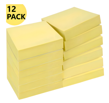 NOTAS ADHESIVAS AMARILLAS 100 UN FULTONS 102626 (pack 12 unidades)