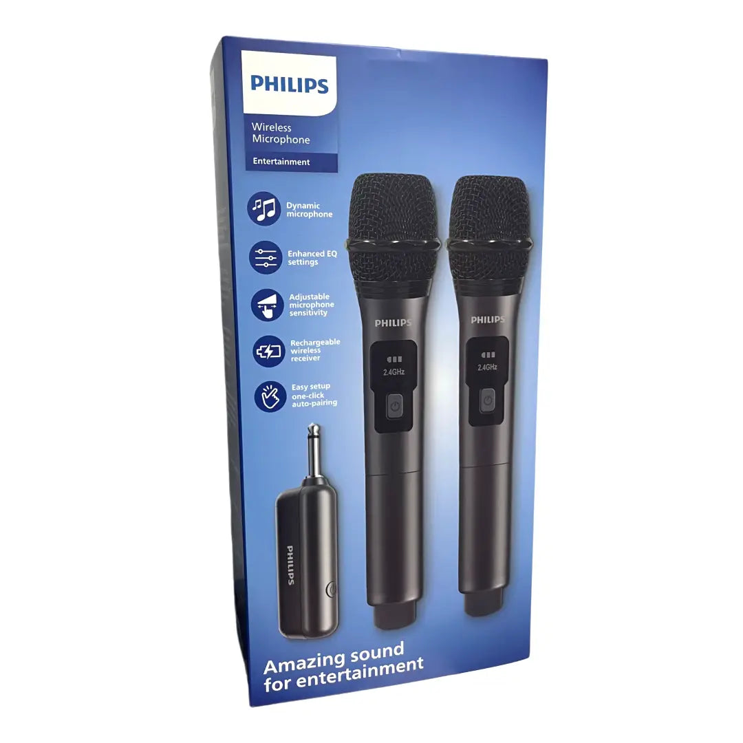 PACK 2 MICROFONOS INALAMBRICOS PHILIPS DLM3401