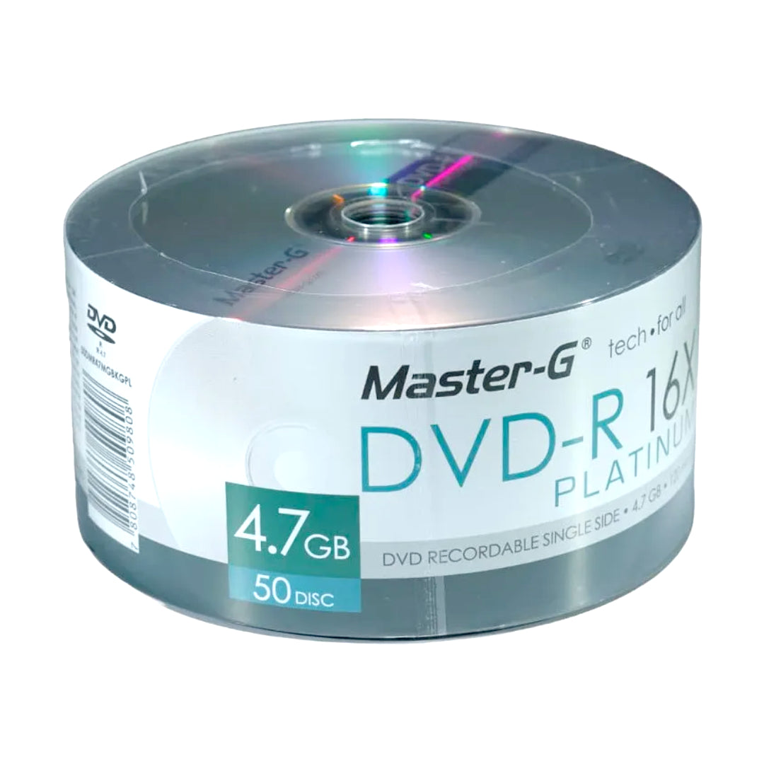 PACK 50 UNIDADES DE DVD 16X MASTER G