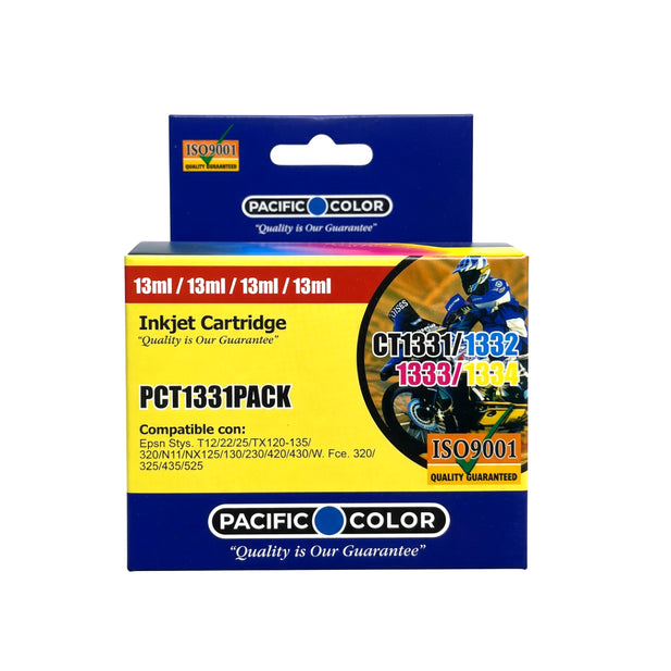 PACK CARTUCHOS TINTA 133 BK/C/M/Y PACIFIC COLOR PCT1331
