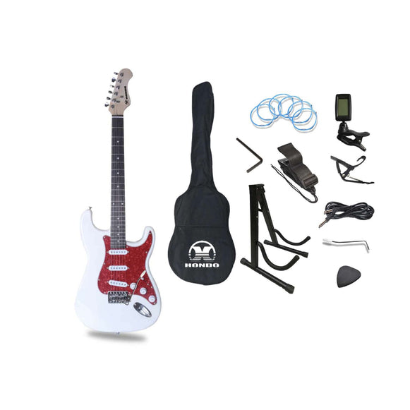 PACK DE GUITARRA ELECTRICA BLANCO HONDO HGP-650