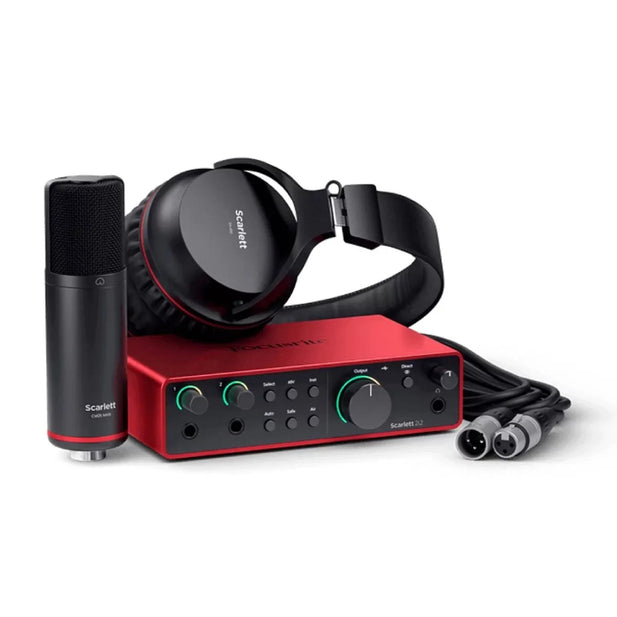 PACK INTERFAZ DE AUDIO 2i2 STUDIO SCARLETT FOCUSRITE 4 gen