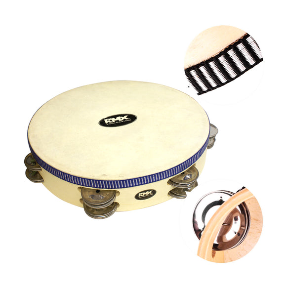 PANDERETA DE MADERA DOBLE DE 9" PA-924 RMX