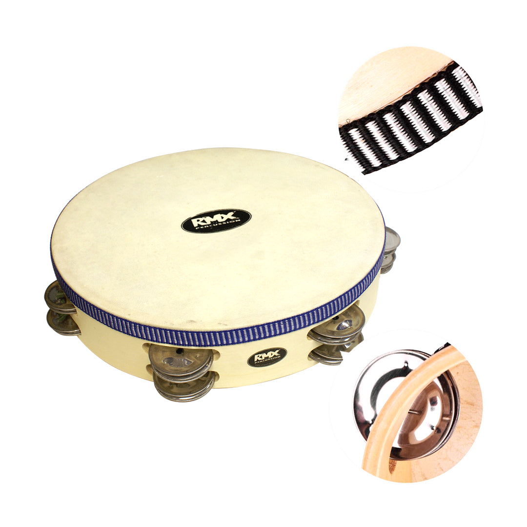 PANDERETA DE MADERA DOBLE DE 9" PA-924 RMX