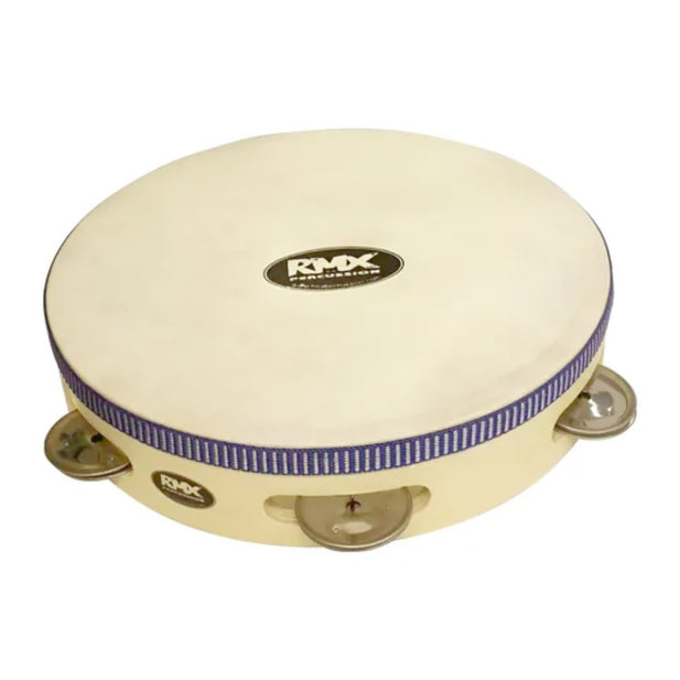 PANDERO 8" DE MADERA CON CUERO PA-85 RMX