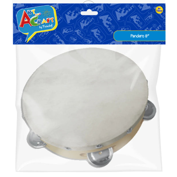 PANDERO CON CUERO 8" ART AND CRAFT 399665