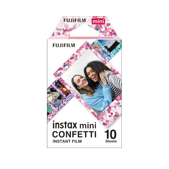 PAPEL FILM INSTAX MINI 10 FOTOS CON DISEÑO CONFETTI FUJIFILM