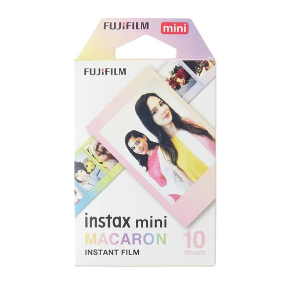 PAPEL FILM INSTAX MINI 10 FOTOS CON DISEÑO MACARON FUJIFILM