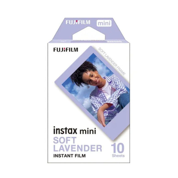 PAPEL FILM INSTAX MINI 10 FOTOS CON DISEÑO SOFT LAVENDER FUJIFILM