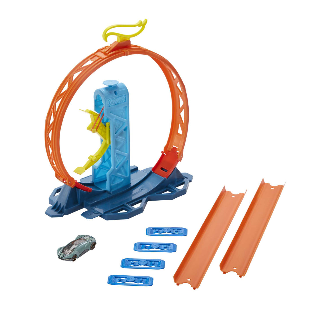 PAQUETE LANZADOR DE LOOP HOT WHEELS GLC87 GLC90