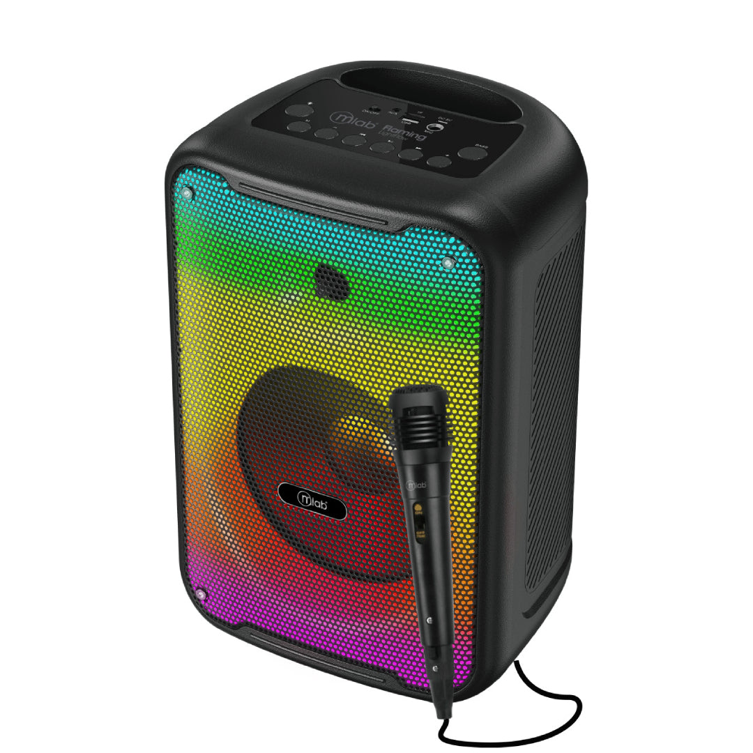 PARLANTE 8" BT FLAMING LIGHTFLOW RGB MLAB 9487