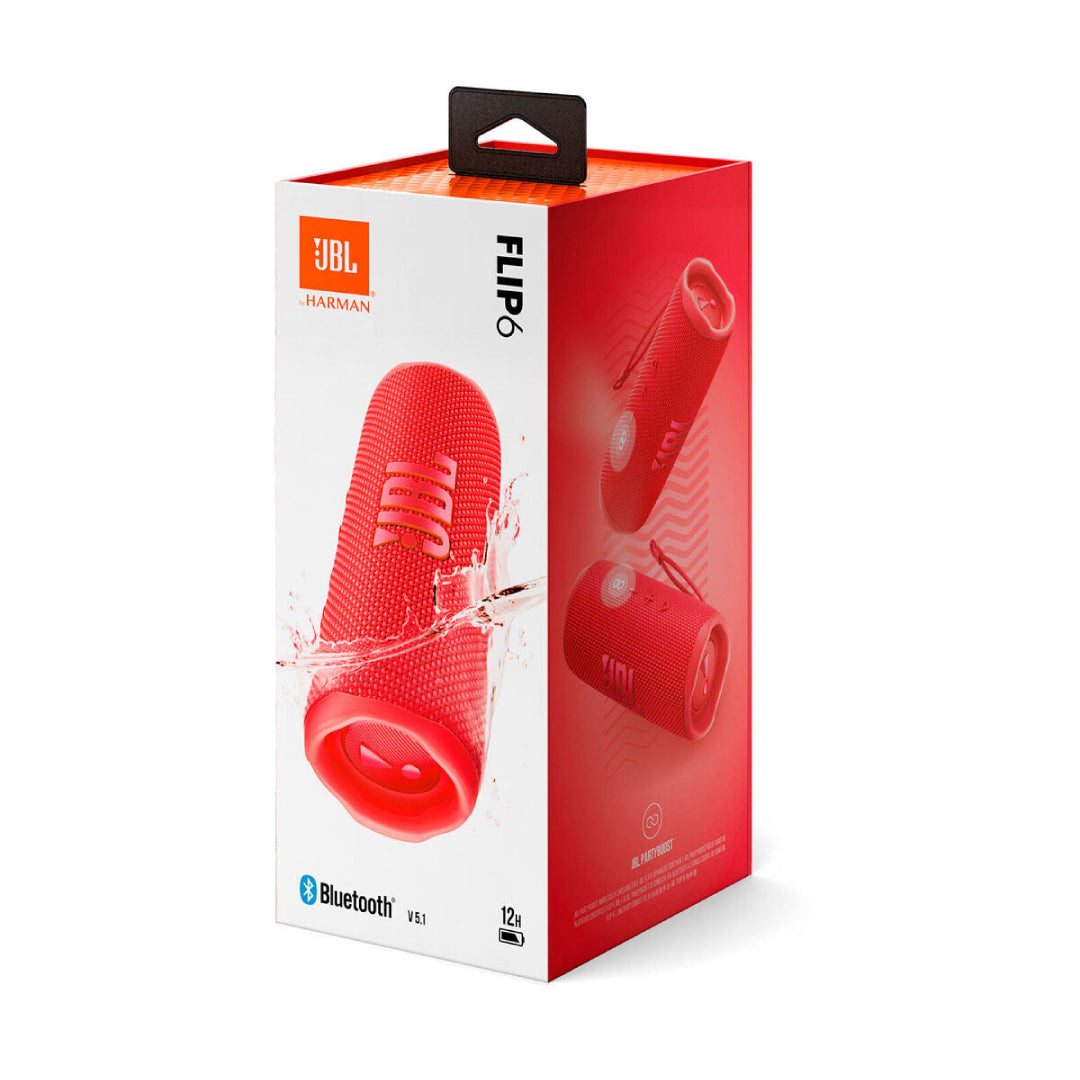 PARLANTE BT FLIP 6 ROJO JBL