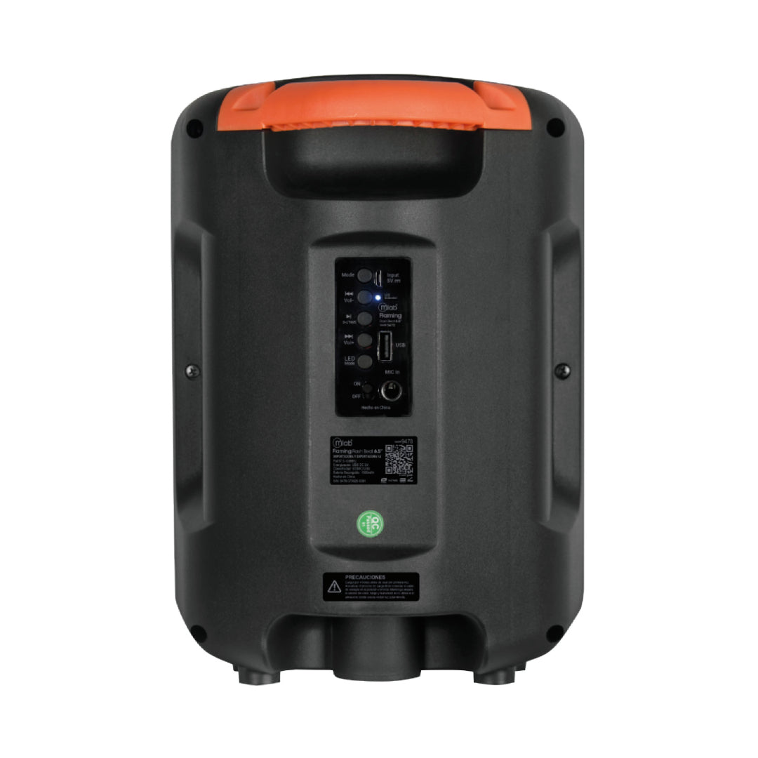 PARLANTE BT RGB FLAMING FLASH BEAT 6.5" MLAB 9478