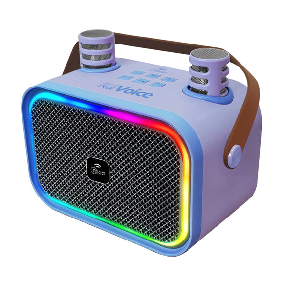 PARLANTE KARAOKE MY LIL DUAL VOICE PURPURA MLAB 9588