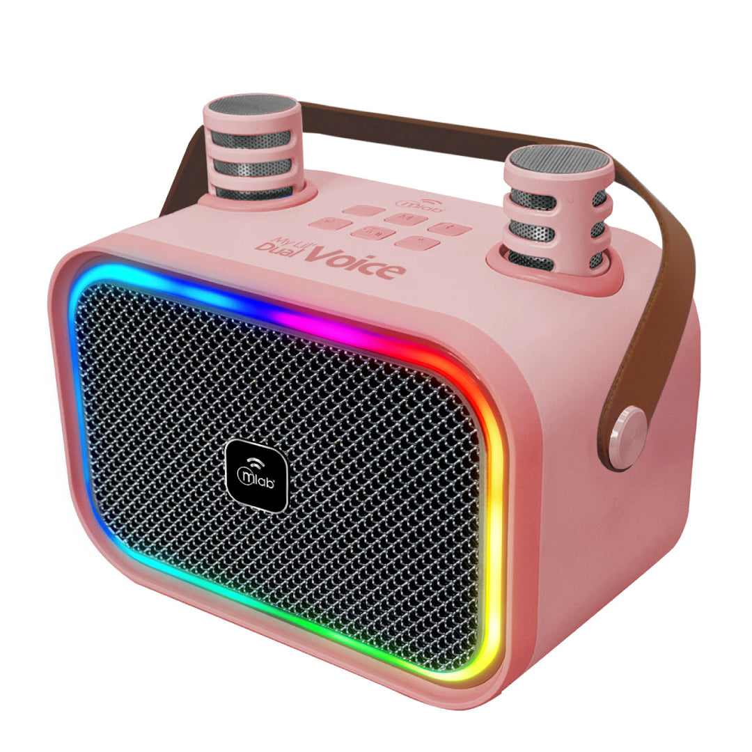 PARLANTE KARAOKE MY LIL DUAL VOICE ROSA MLAB 9589