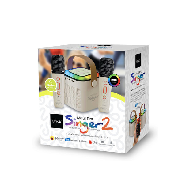 PARLANTE KARAOKE MY LIL FIRST SINGER 2 BLANCO MLAB 9394