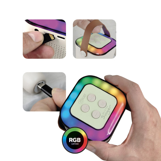 PARLANTE KARAOKE MY LIL FIRST SINGER 2 BLANCO MLAB 9394