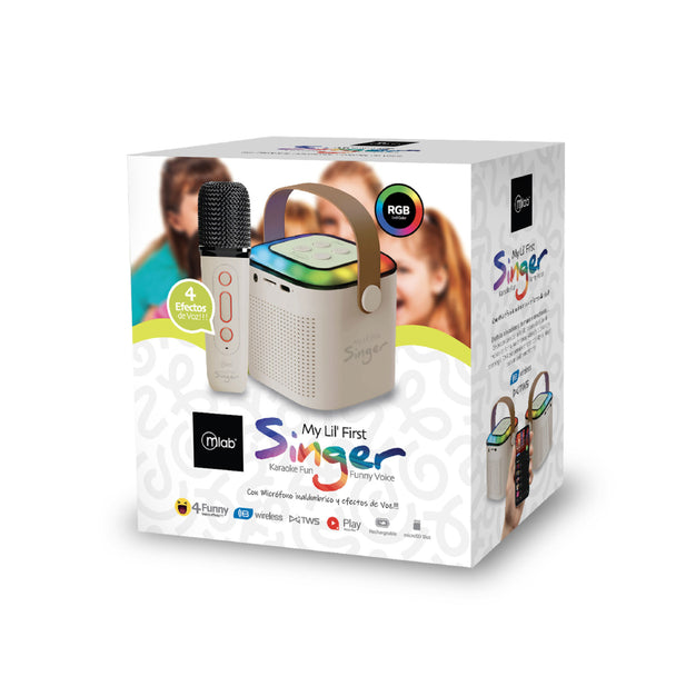 PARLANTE KARAOKE MY LIL FIRST SINGER BLANCO MLAB 9391