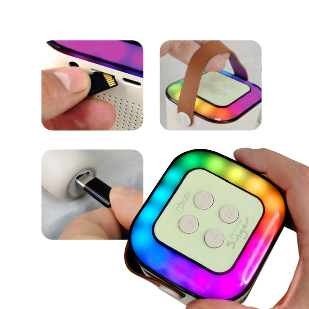 PARLANTE KARAOKE MY LIL FIRST SINGER BLANCO MLAB 9391