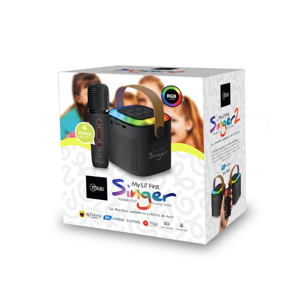 PARLANTE KARAOKE MY LIL FIRST SINGER NEGRO MLAB 9390