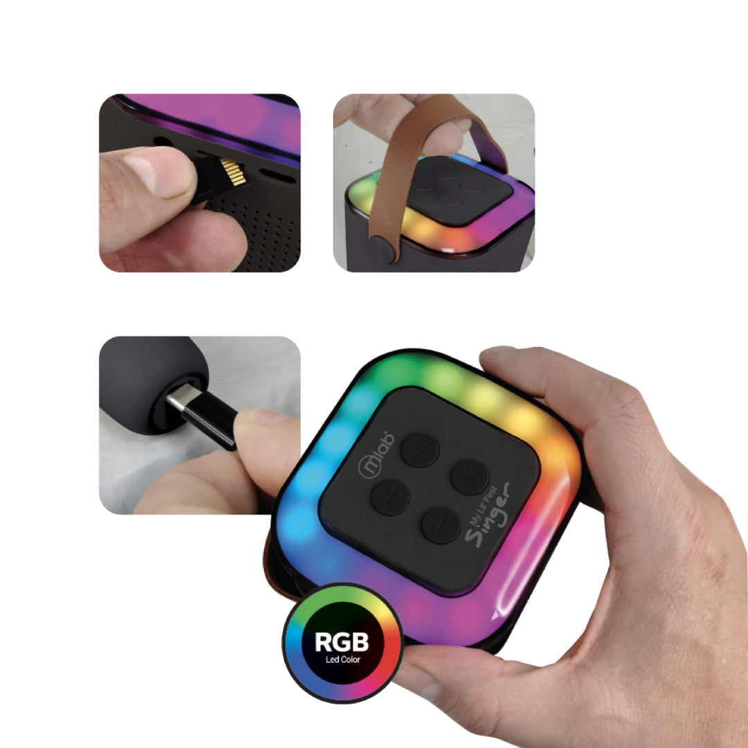 PARLANTE KARAOKE MY LIL FIRST SINGER NEGRO MLAB 9390