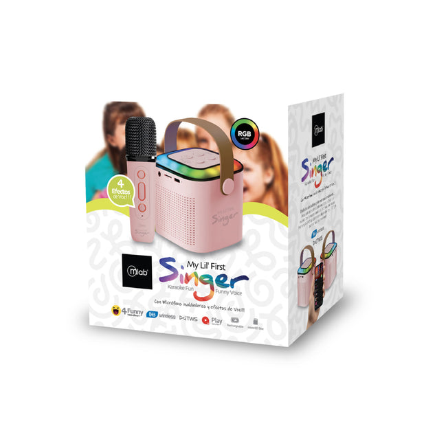 PARLANTE KARAOKE MY LIL FIRST SINGER ROSA MLAB 9392