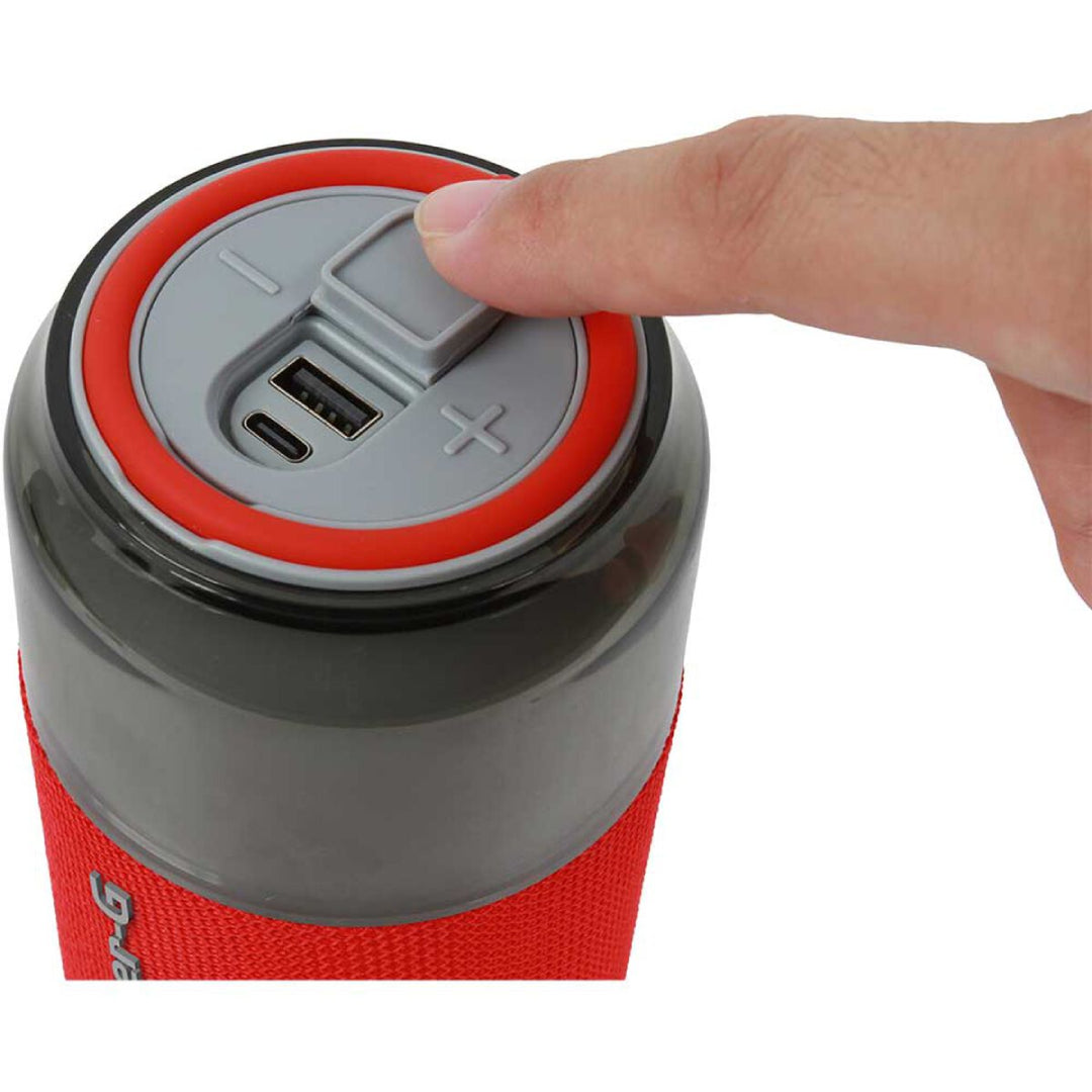 PARLANTE PORTATIL BT IPX3 ROJO MASTER G MGSPLASHR