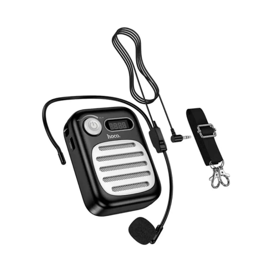 PARLANTE PORTATIL BT + MICROFONO DE CINTILLO HOCO L23