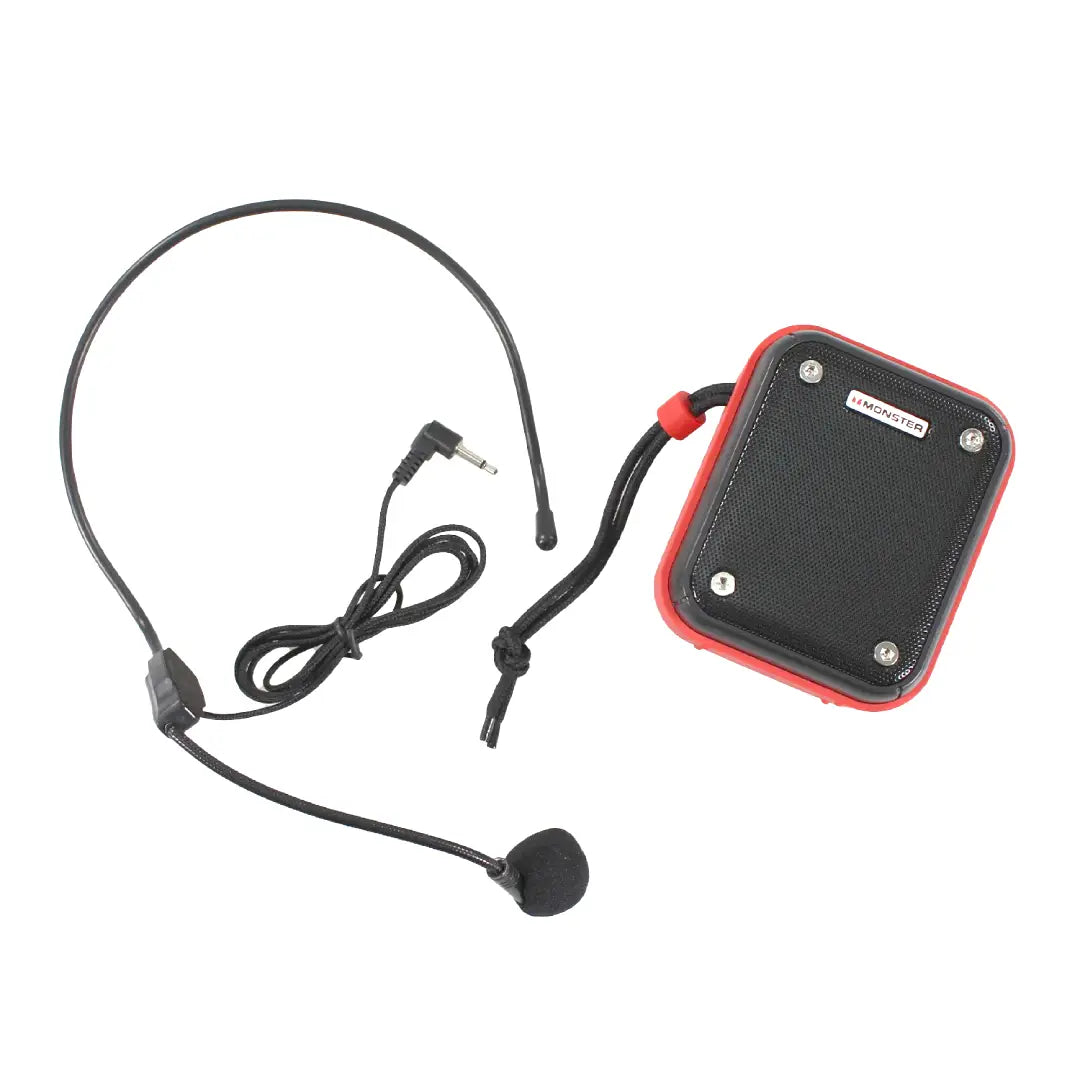 PARLANTE PORTATIL BT + MICROFONO DE CINTILLO MONSTER GK200