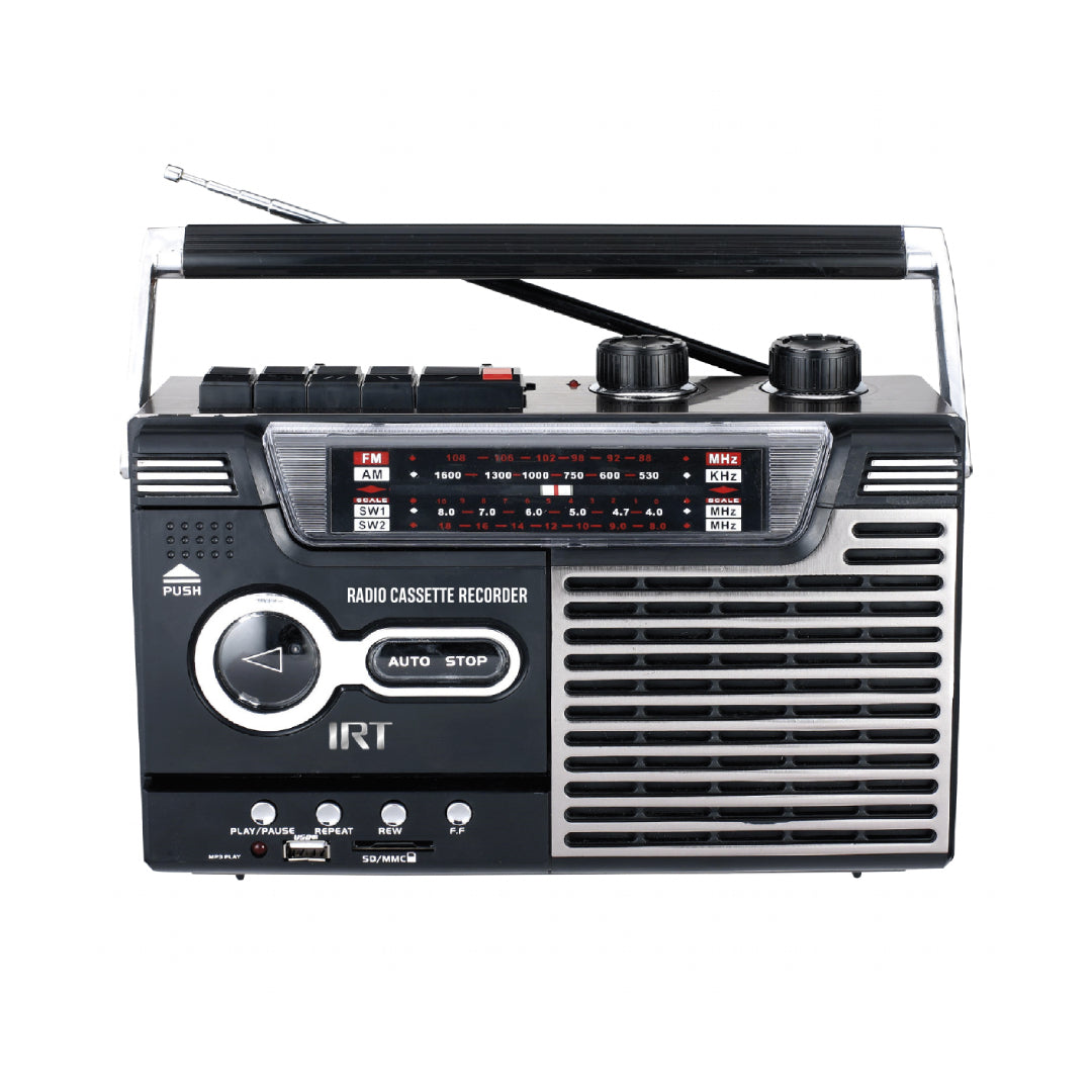 RADIO CASSETTE RETRO RECARGABLE BT IRT FM500