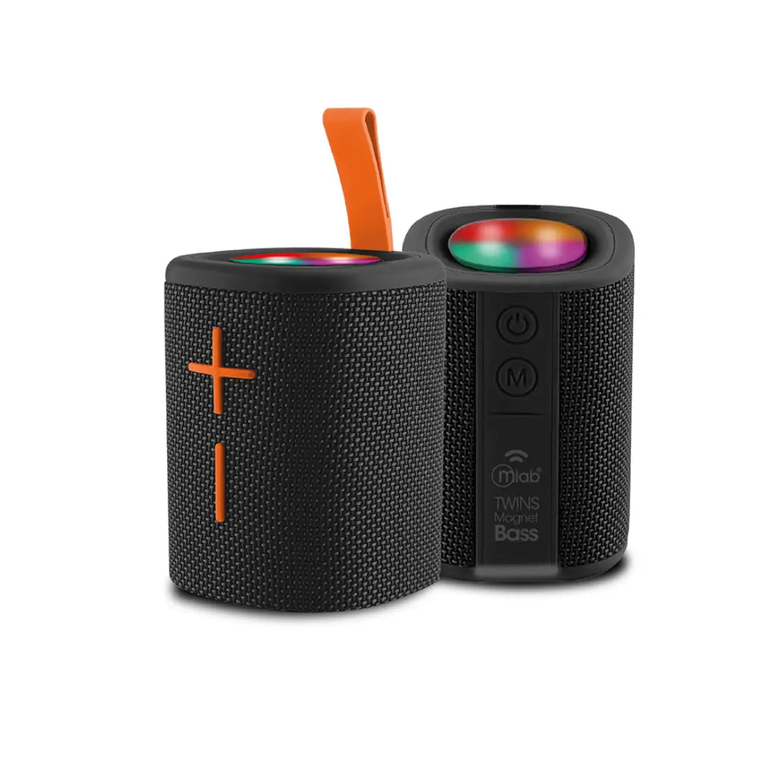 PARLANTE RGB BT TWINS MAGNET BASS NEGRO MLAB 9687