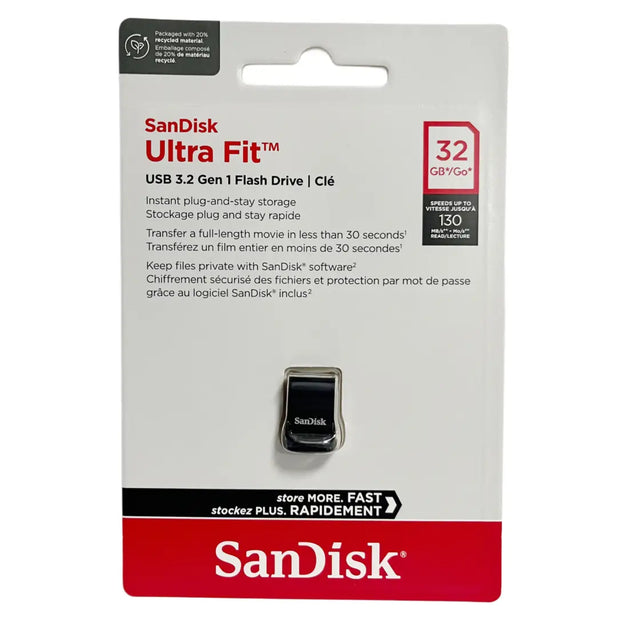 PENDRIVE 32GB USB 3.2 ULTRA FIT SANDISK