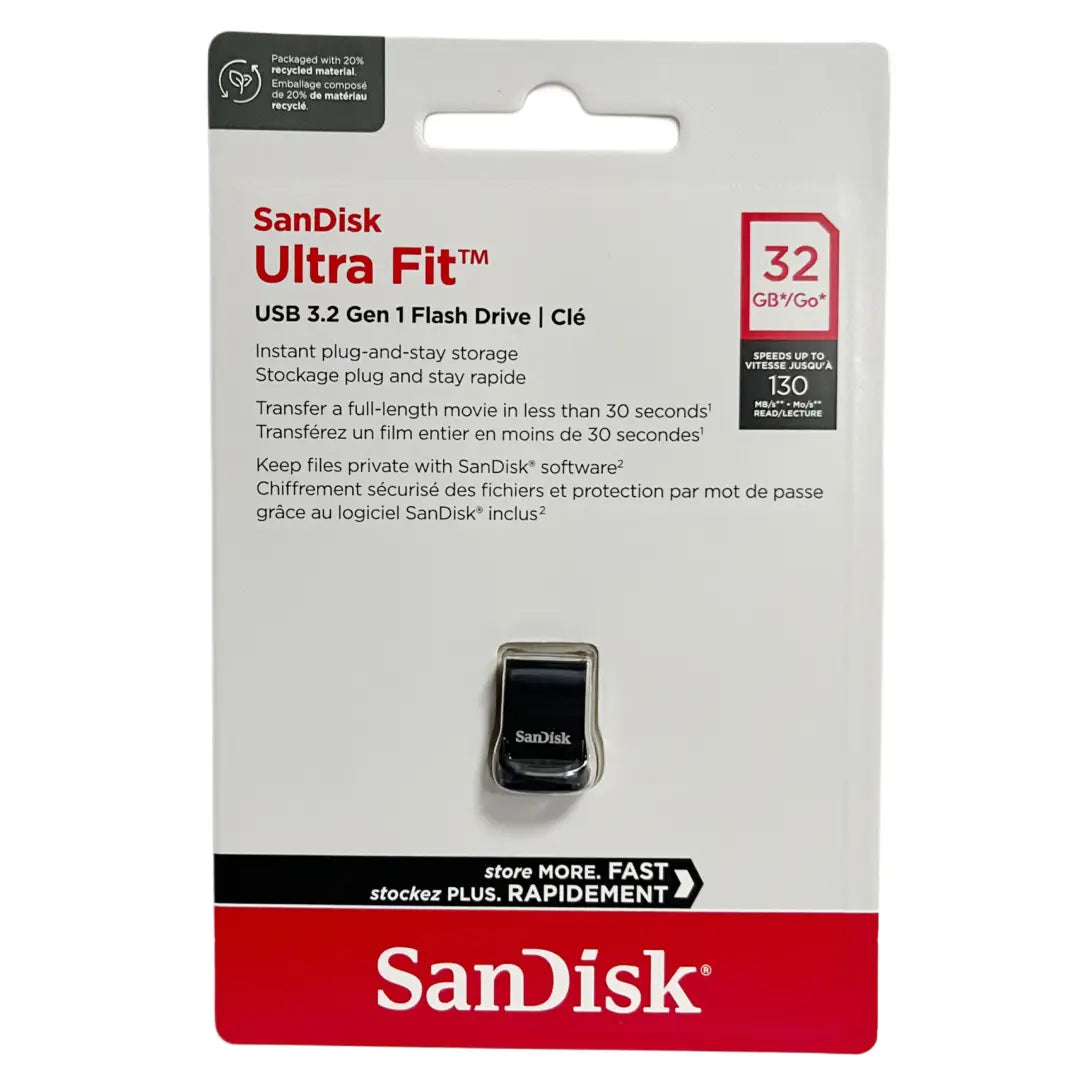 PENDRIVE 32GB USB 3.2 ULTRA FIT SANDISK