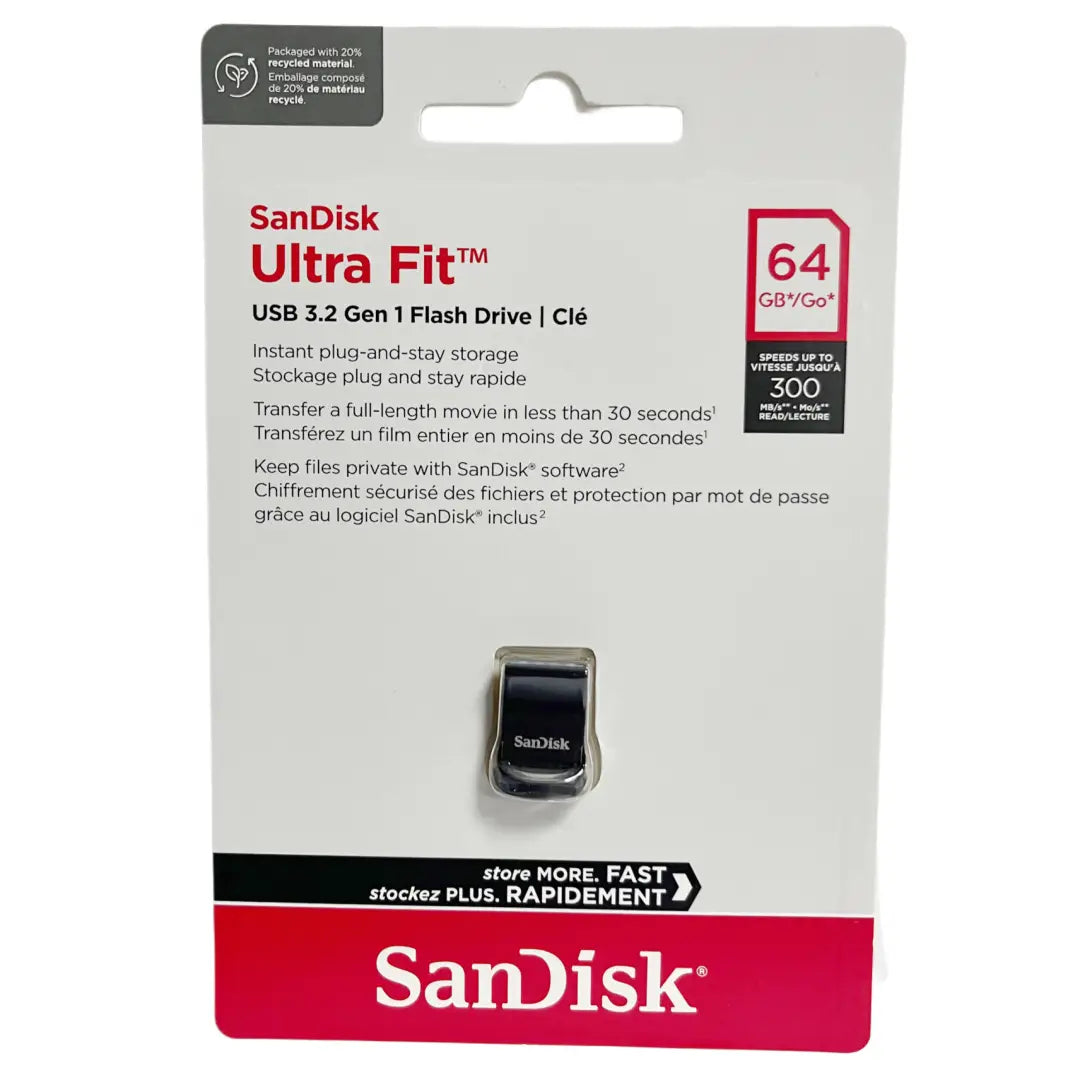 PENDRIVE 64GB USB 3.2 ULTRA FIT SANDISK