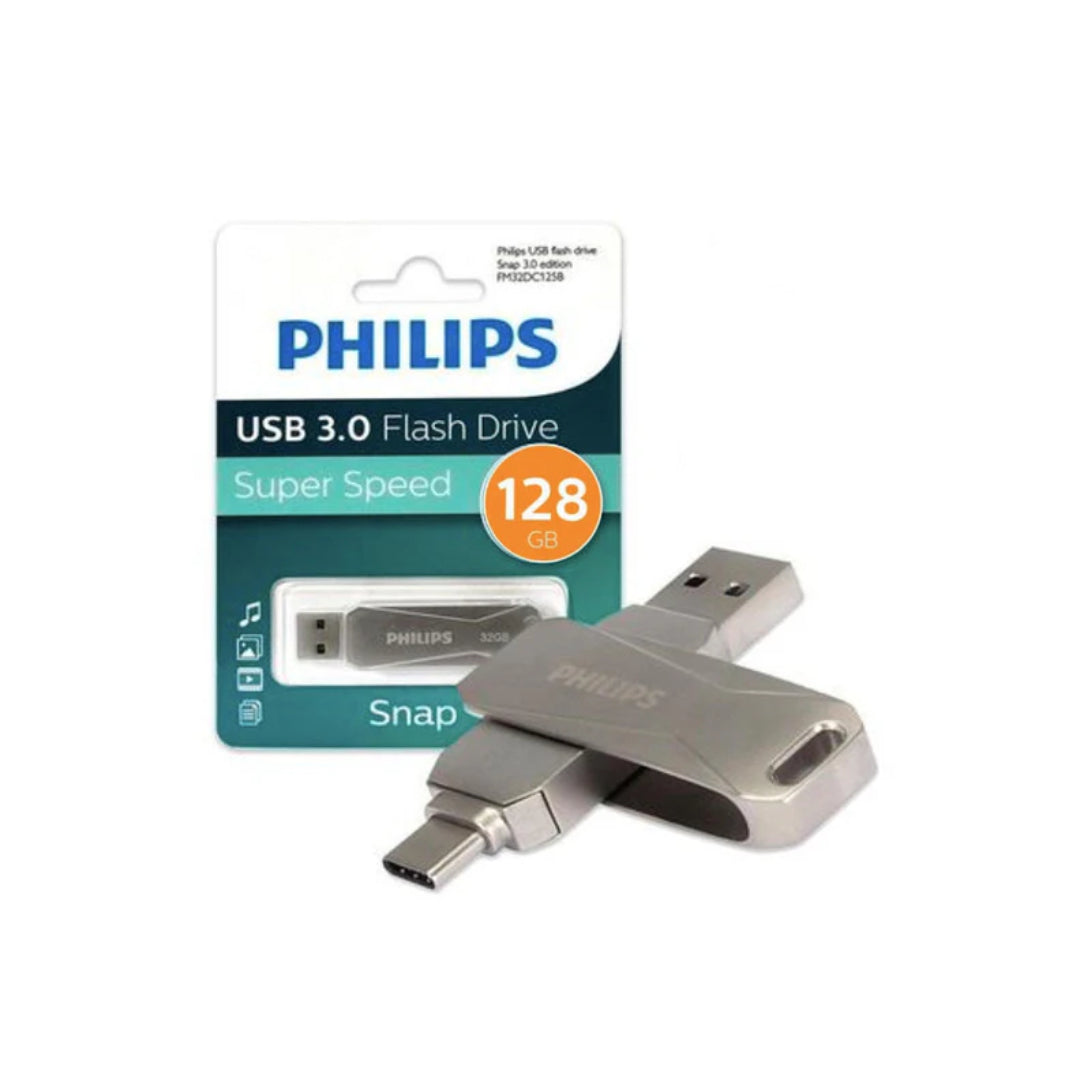 PENDRIVE TIPO USB + C 3.0 128GB SNAP PHILIPS