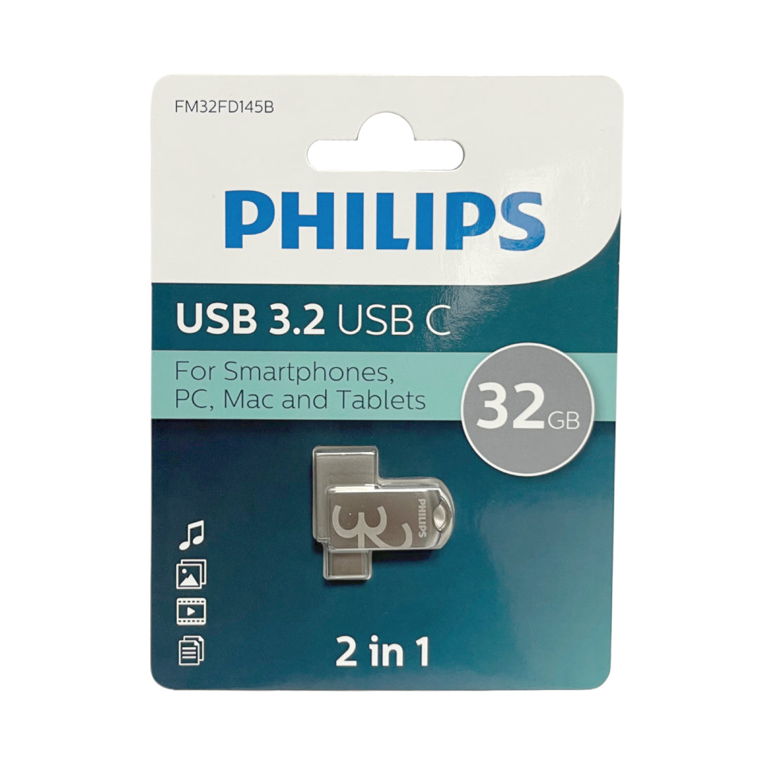PENDRIVE TIPO USB + C 3.0 32GB PHILIPS