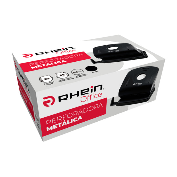 PERFORADORA METALICA 20 HOJAS 80MM RHEIN 558921