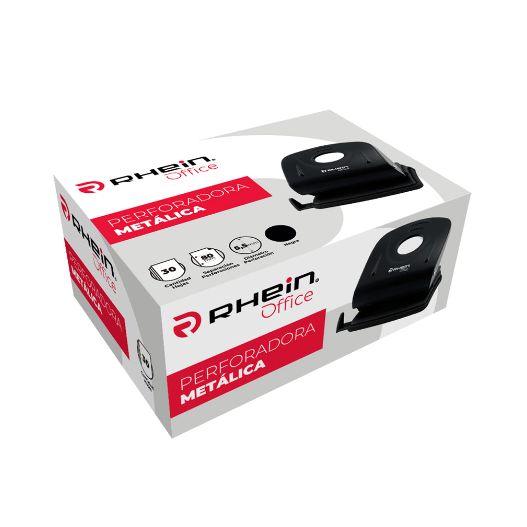 PERFORADORA METALICA 30 HOJAS 80MM RHEIN 558924