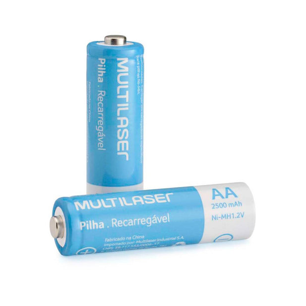 PILAS RECARGABLES AA 4U MULTILASER CB052
