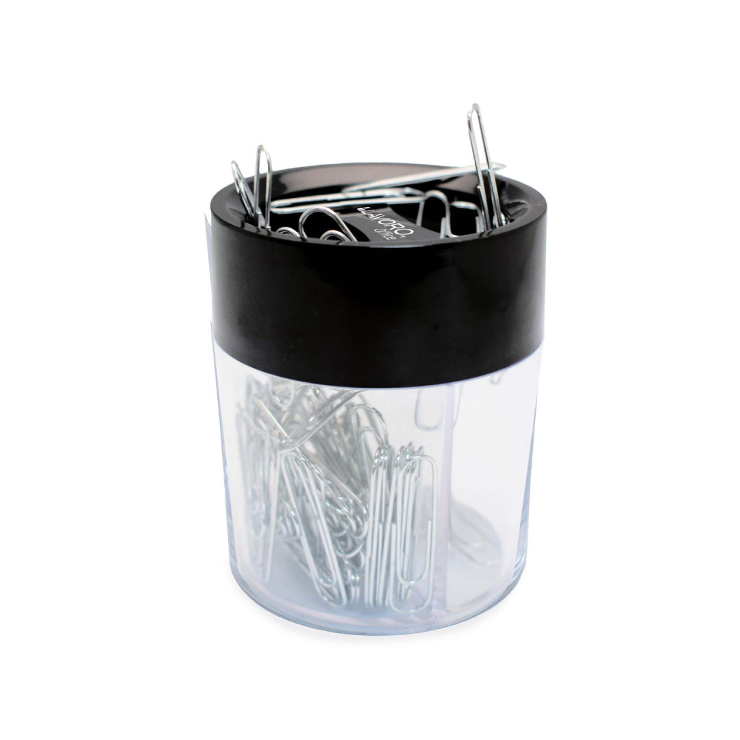 PORTA CLIPS MAGNETICO DOBLE NEGRO LAVORO 542748