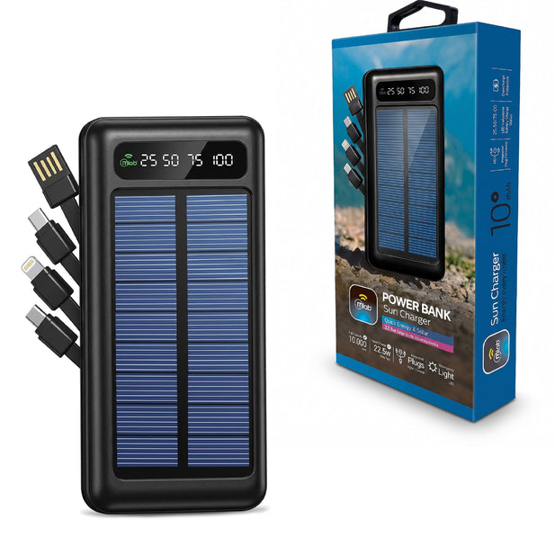 POWERBANK 10000MAH CARGA SOLAR MLAB 9654