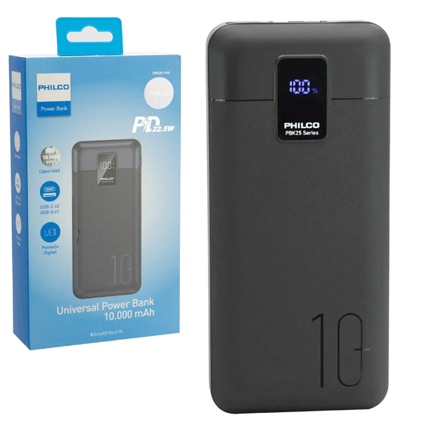 Powerbank Philco PBK25-10K 10.000 mAh 22,5 W