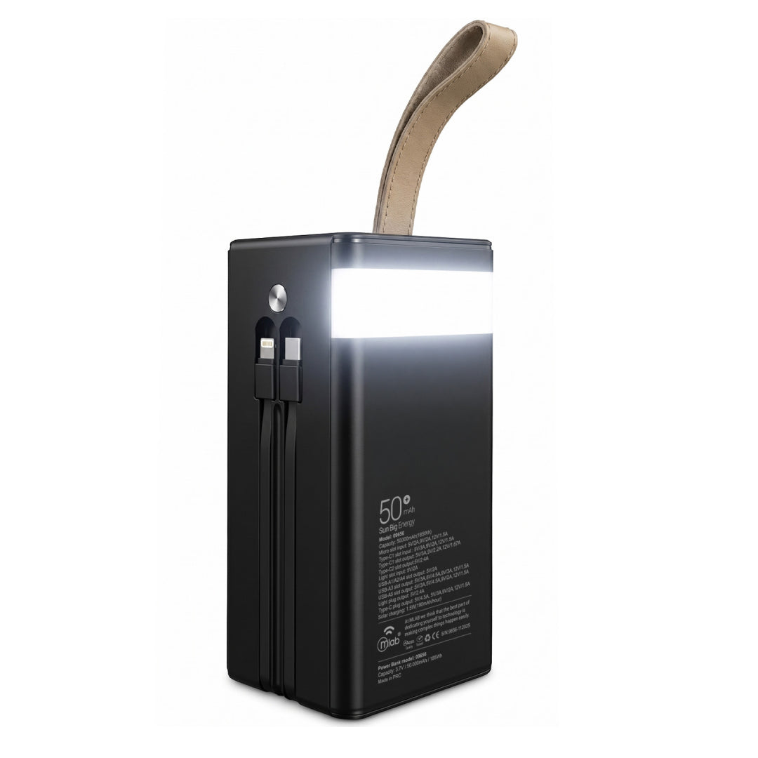 POWERBANK 50000MAH CARGA SOLAR MLAB 9656