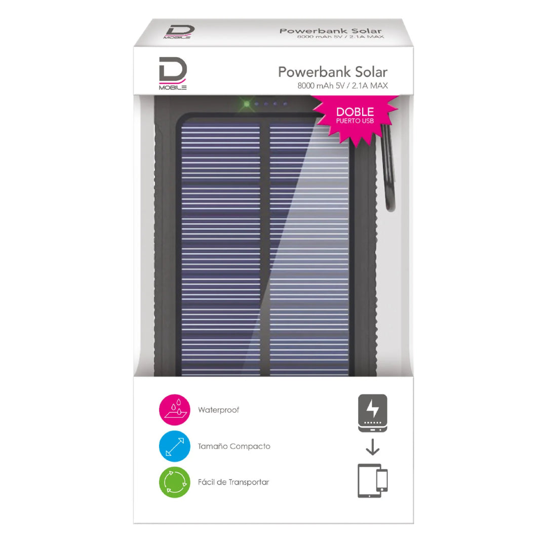 POWERBANK SOLAR 8000MAH DATACOM 515685