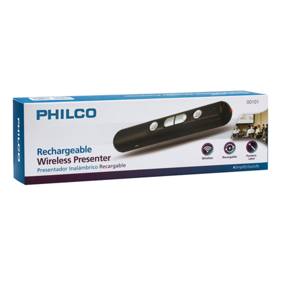 PRESENTADOR LASER diapositiva RECARGABLE 29UPL00101 PHILCO