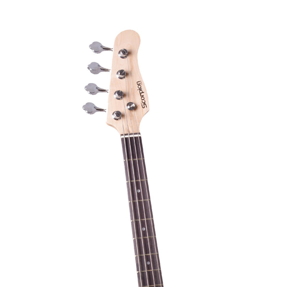 Pack De Bajo 4 Cuerdas Scorpion (BLANCO)