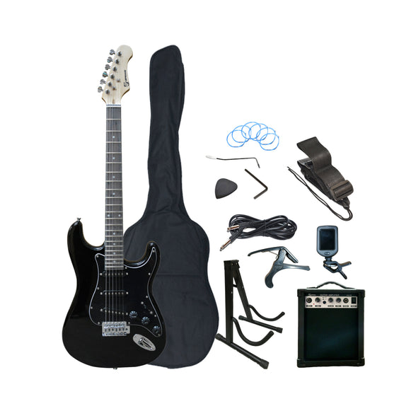 Pack De Guitarra Eléctrica Negro Cipriani POLLUX-1